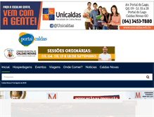 Tablet Screenshot of portalcaldas.com.br